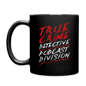 Krimiserie - Krimifan - Podcast Division - Tasse einfarbig - Schwarz - Links