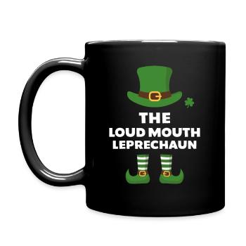 Le lutin à grande gueule - Mug uni - noir - Gauche