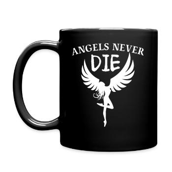 LES ANGES NE MEURENT JAMAIS Les anges ne meurent jamais - Mug uni - noir - Gauche