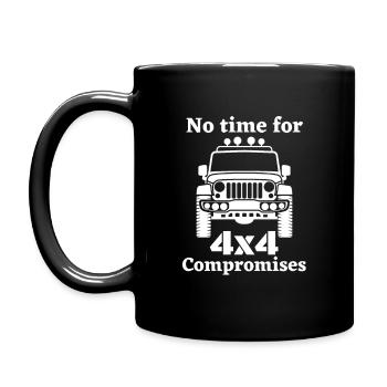 Véhicule tout-terrain à quatre roues motrices 4x4 -Pas le temps pour ... - Mug uni - noir - Gauche