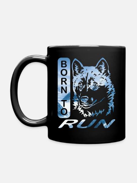 Husky Born to Run Alaska Edition T-Shirt - Tasse einfarbig - Schwarz