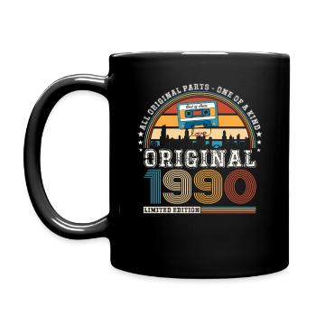 33rd Birthday Man June Vintage 1990 Cassette - Mug uni - noir - Gauche