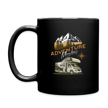 Camper Van Adventure Montagnes - Mug uni - noir - Gauche