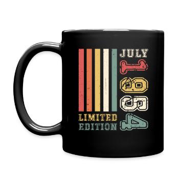 70. Geburtstag Mann Legendary Juli Jahrgang 1954 - Tasse einfarbig - Schwarz - Links
