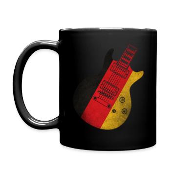 German Flag Guitar - Full Colour Mug - black - Left