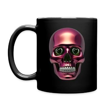Steampunk Skull - Full Colour Mug - black - Left