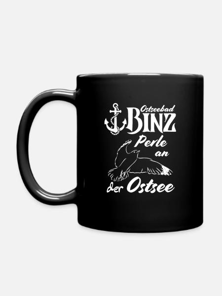 Binz Ostseebad Binz Perle an der Ostsee - Tasse einfarbig - Schwarz
