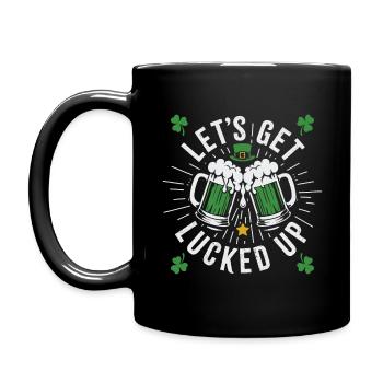 Lets Get Lucked Up - Full Colour Mug - black - Left