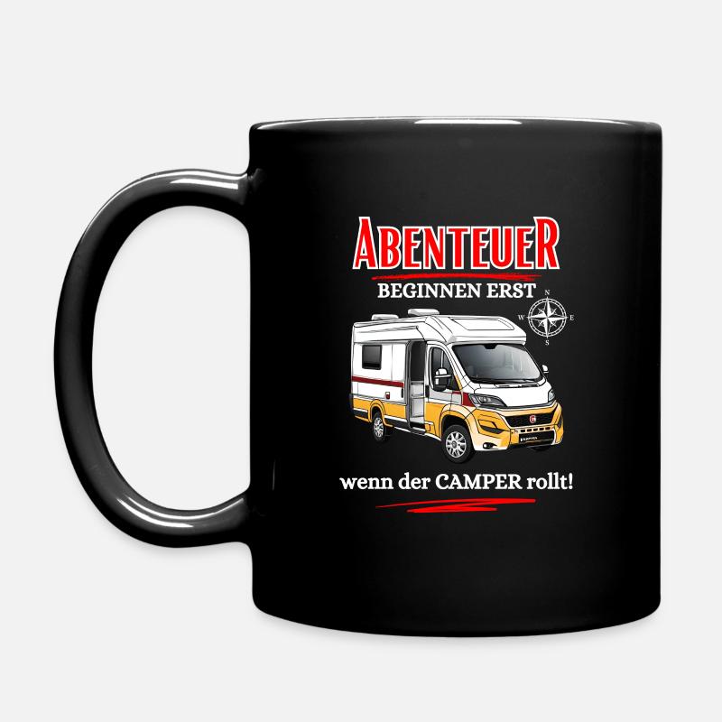 Les aventures de campeur ne commencent pas avant que le campeur ... - Mug uni - noir