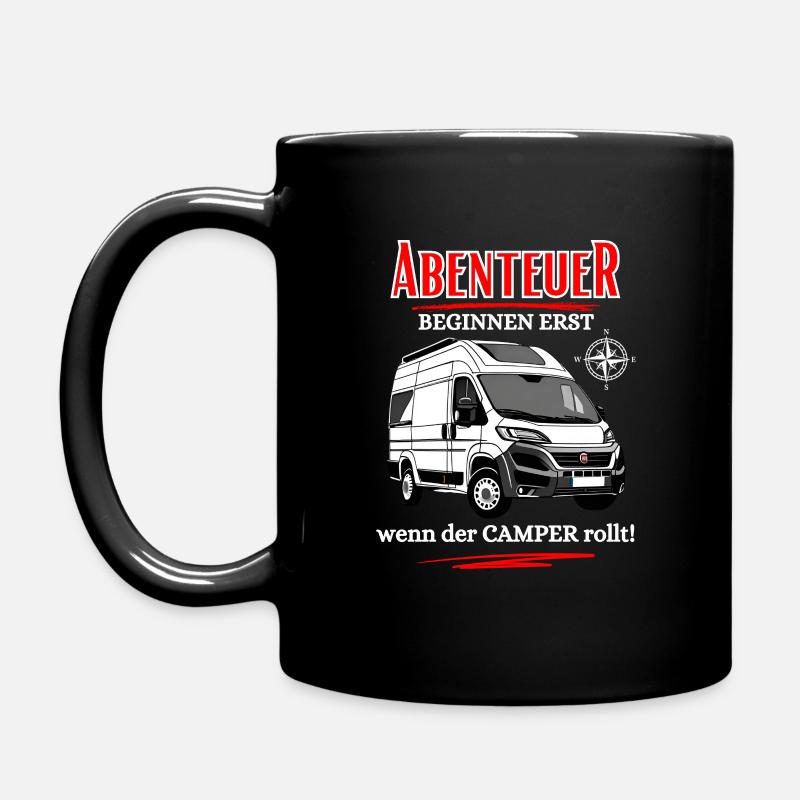 Les aventures de campeur ne commencent pas avant que le campeur ... - Mug uni - noir