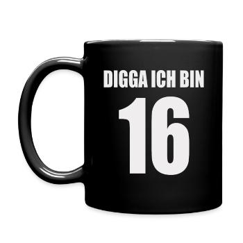 Digga J’ai 16 ans - Mug uni - noir - Gauche