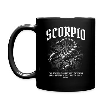 Skorpion – Stachel der Leidenschaft - Tasse einfarbig - Schwarz - Links