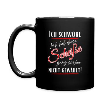 I swear I didn't choose this shit! - Full Colour Mug - black - Left