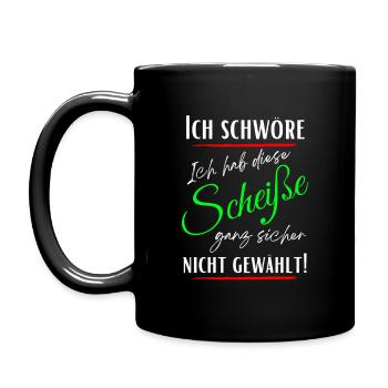 I swear I didn't choose this shit! - Full Colour Mug - black - Left