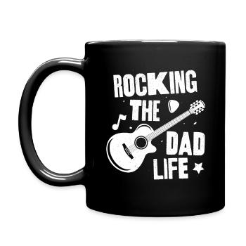 Faire basculer la vie de papa - Mug uni - noir - Gauche