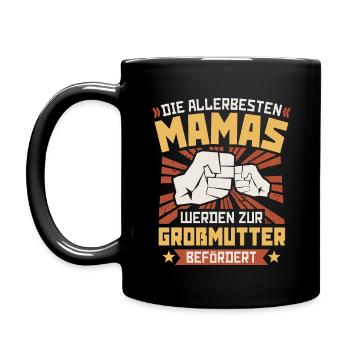 DIE ALLERBESTEN MAMAS GROßMUTTER BEFÖRDERT OMI OMA - Tasse einfarbig - Schwarz - Links