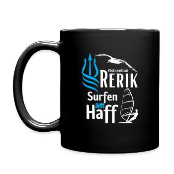 Rerik surfing at the lagoon-Baltic Sea resort Rerik-Salzhaff - Full Colour Mug - black - Left
