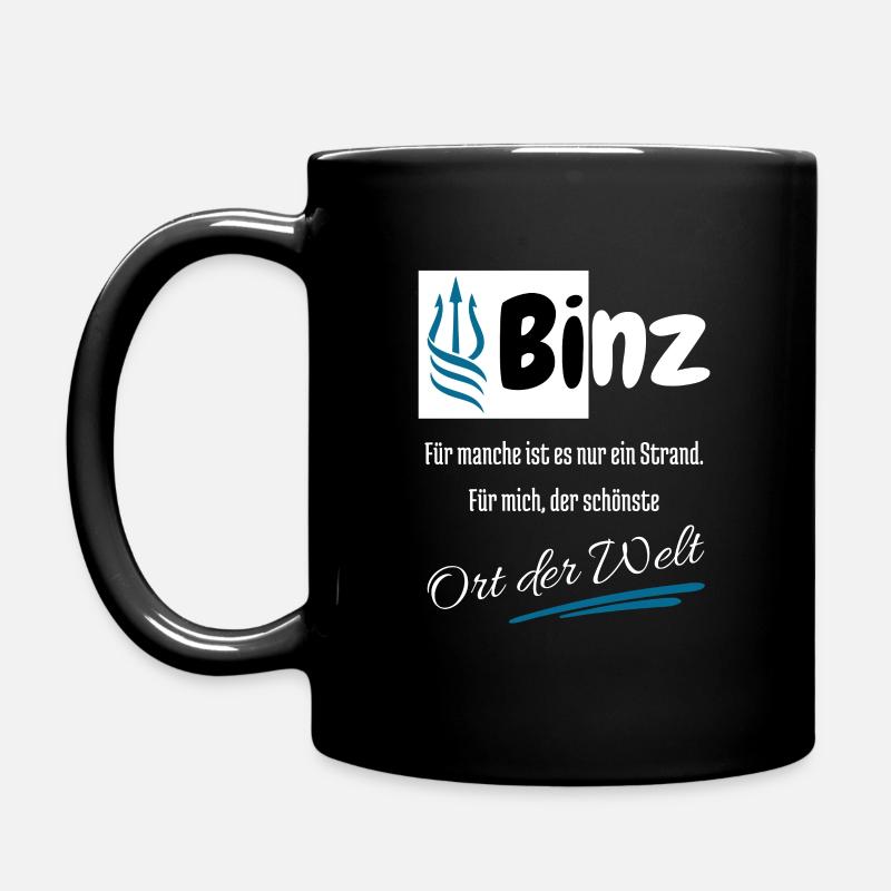 Binz für mich der schönste Ort der Welt- Rügen - Tasse einfarbig - Schwarz