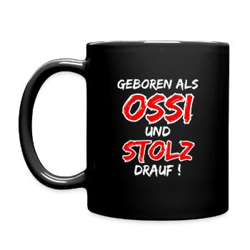 Né en tant qu’Ossi et fier de l’être ! - Mug uni - noir - Gauche