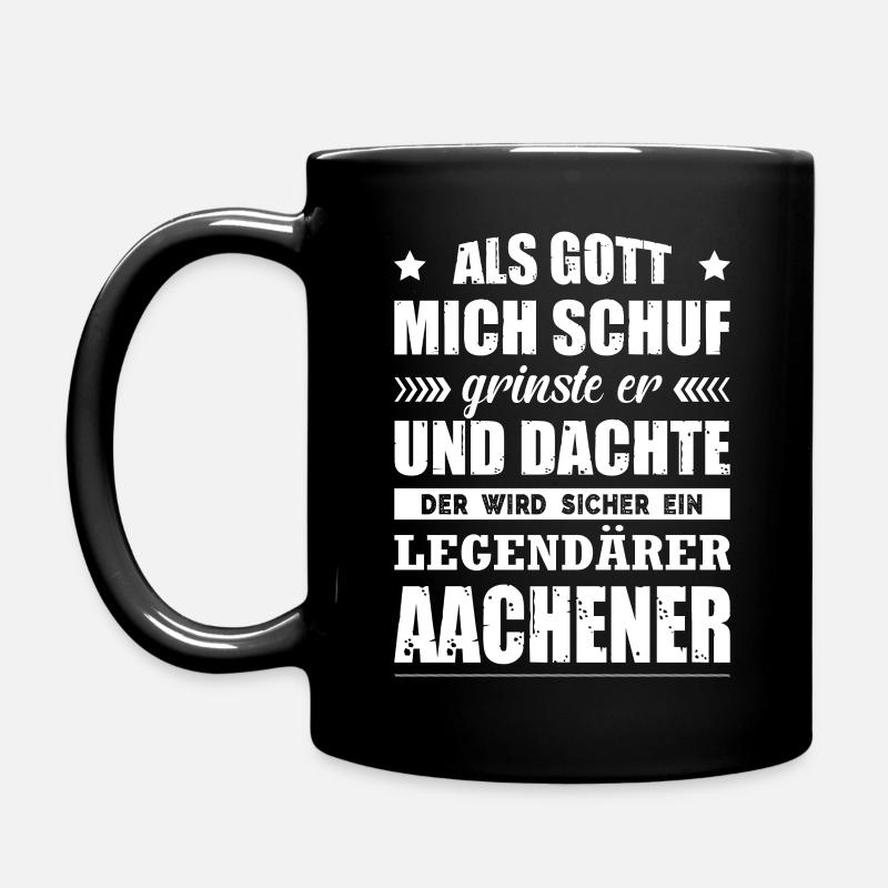 Aachener Geschenk Stadt Aachen Heimat - Tasse einfarbig - Schwarz