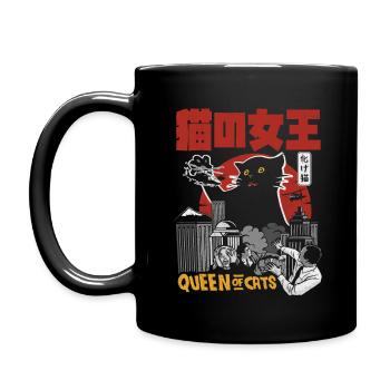 QUEEN OF CATS JAPAN STYLE MONSTER CAT - Full Colour Mug - black - Left