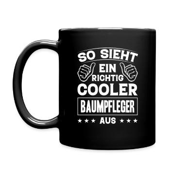 So Sieht Ein Cooler Baumpfleger Aus Arborist - Tasse einfarbig - Schwarz - Links
