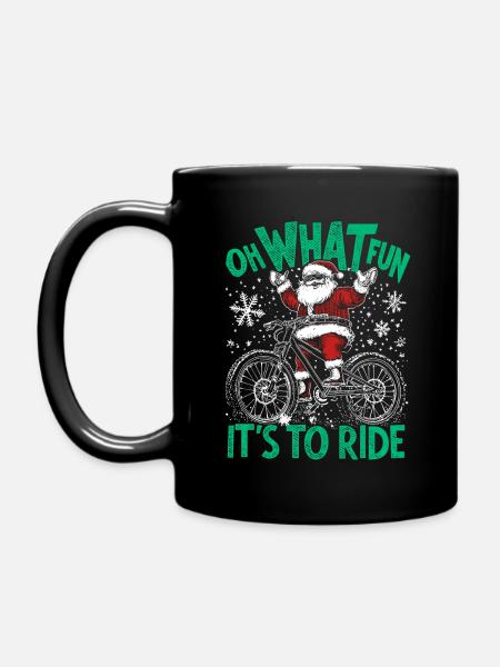 WEIHNACHTSMANN HARDTAIL MOUNTAINBIKE WEIHNACHTS - Ensfarvet krus - sort