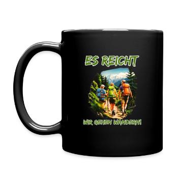 C’est assez que nous partions en randonnée - amis randonneurs - Mug uni - noir - Gauche