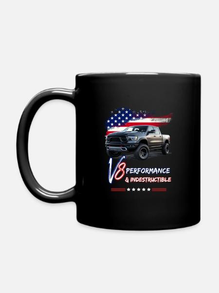 Pick Up Truck - Leistung & Unzerstörbar - Pick Up - Tasse einfarbig - Schwarz