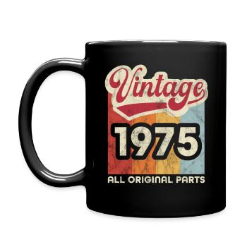 Millésime 1975 - Mug uni - noir - Gauche