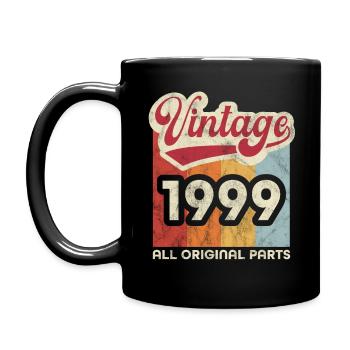 Jahrgang 1999 - Tasse einfarbig - Schwarz - Links