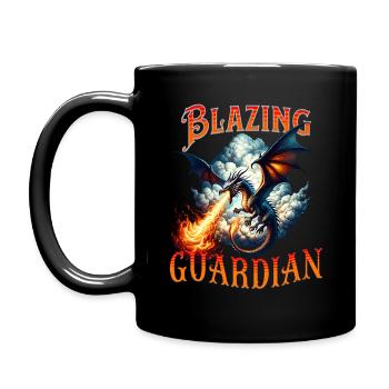 Fire Dragon Blazing Guardian - Full Colour Mug - black - Left