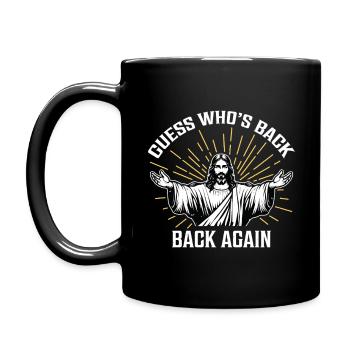 Guess who's back, back again - Full Colour Mug - black - Left