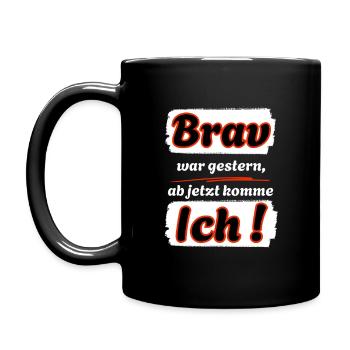 C’était bien hier, maintenant j’arrive ! - Mug uni - noir - Gauche