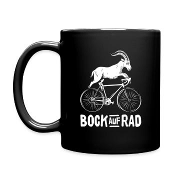 BOCK AUF RAD RADFAHRER RADSPORT RENNRAD FAHRRAD - Tasse einfarbig - Schwarz - Links