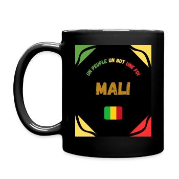 Mali Un peuple Un but une foi - Mug uni - noir - Gauche