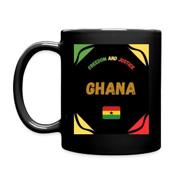 GHANA - Full Colour Mug - black - Left