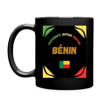 BÉNIN - Mug uni - noir - Gauche