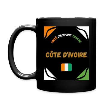 CÔTE D'IVOIRE - Mug uni - noir - Gauche