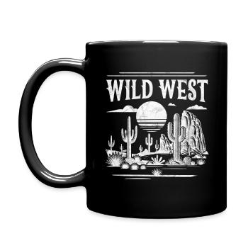 Wild West - Full Colour Mug - black - Left