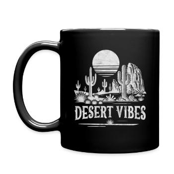 Wüsten-Vibes - Tasse einfarbig - Schwarz - Links