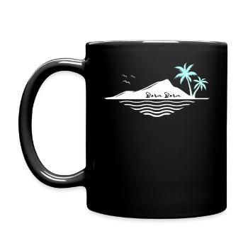 Île de Bora Bora Dream Beach Palmiers Mer Souvenir - Mug uni - noir - Gauche
