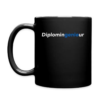 Diplomingenieur (Dipl Ing = Genie) - Tasse einfarbig - Schwarz - Links