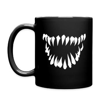 Dents de monstre - Mug uni - noir - Gauche