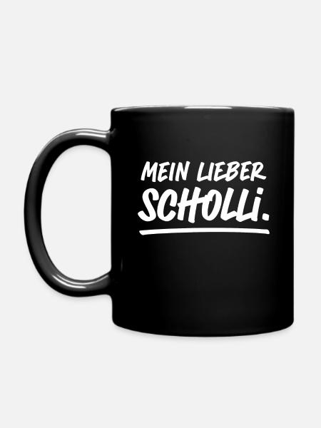 Mein Lieber Scholli! - Tasse einfarbig - Schwarz