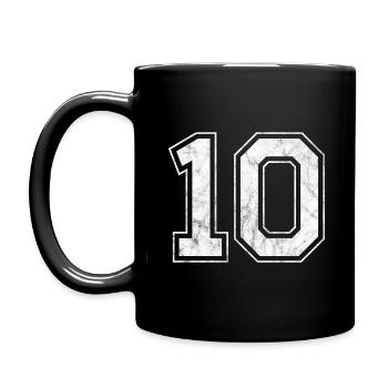 Number 10 - Full Colour Mug - black - Left