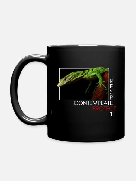 Contemplate, respect, protect - Mug uni - noir