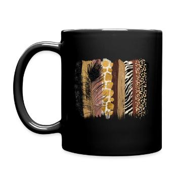 Thème jungle sophistiqué Impression de luxe Safari - Mug uni - noir - Gauche