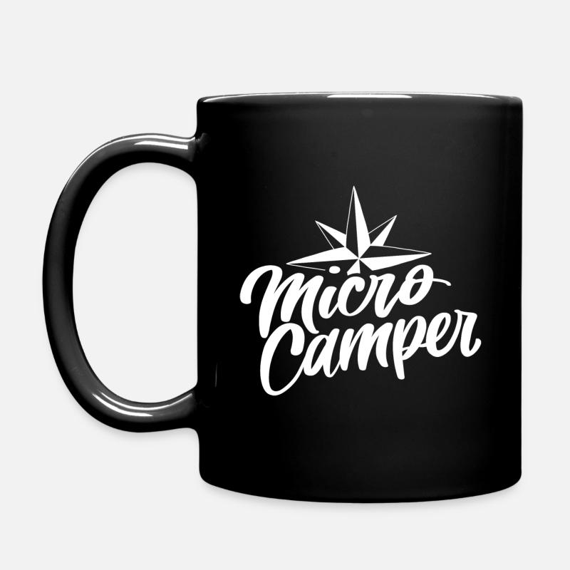 Micro Camper - Tasse einfarbig - Schwarz