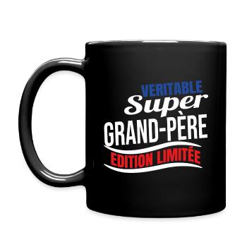 Véritable super grand père édition limitée papy - Mug uni - noir - Gauche
